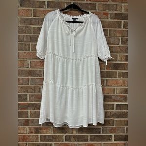 White Tribal dress